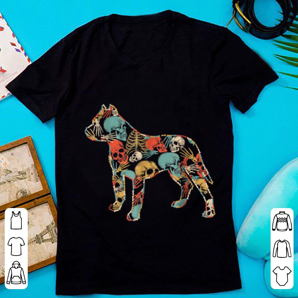 Official Vintage Pit Bull Retriever Skeleton Skull shirt