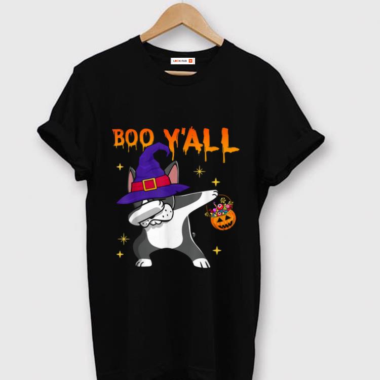 Original Boo Y'all Boston Terrier Dog Pumpkin Halloween Gifts shirt