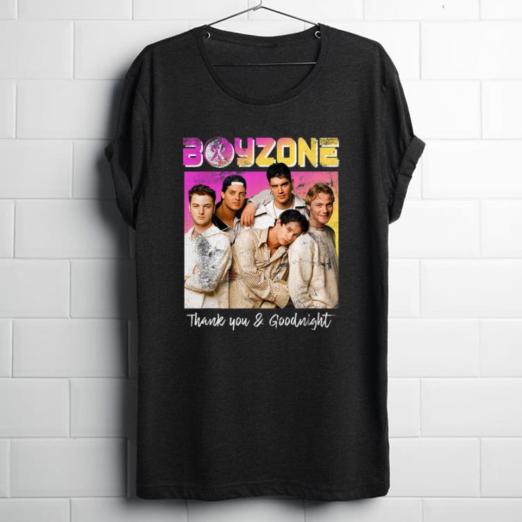 Original Boyzone Thank You & Goodnight 2019 Tour Merchandise shirt