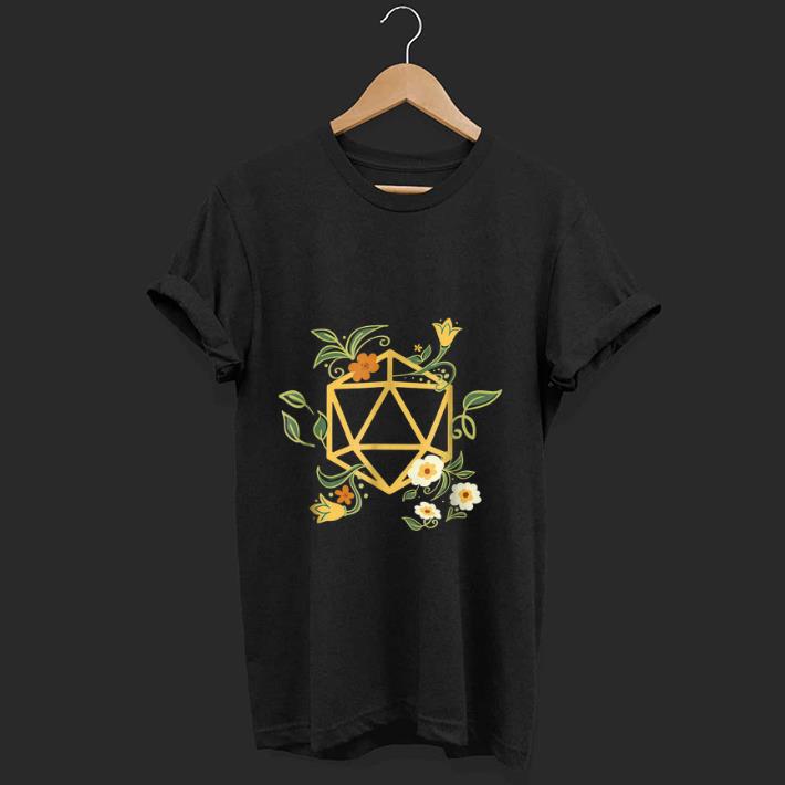 Original Geeky Polyhedral D20 Dice Set Plant Nerdy shirt