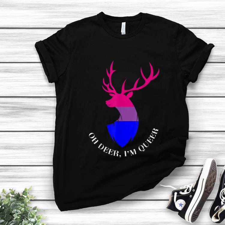 Original Oh Deer I'm Queer LGBT Bisexual Pride shirt