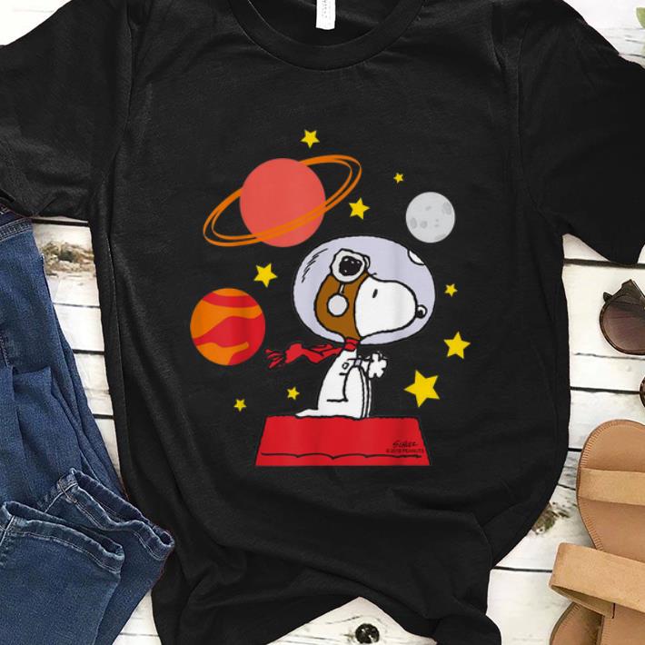 Original Peanuts Snoopy Space Pilot Mars, Moon And Saturn shirt