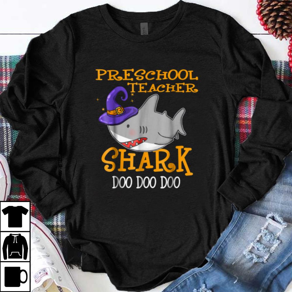 Original Preschool Teacher Shark Doo Doo Doo Halloween shirt