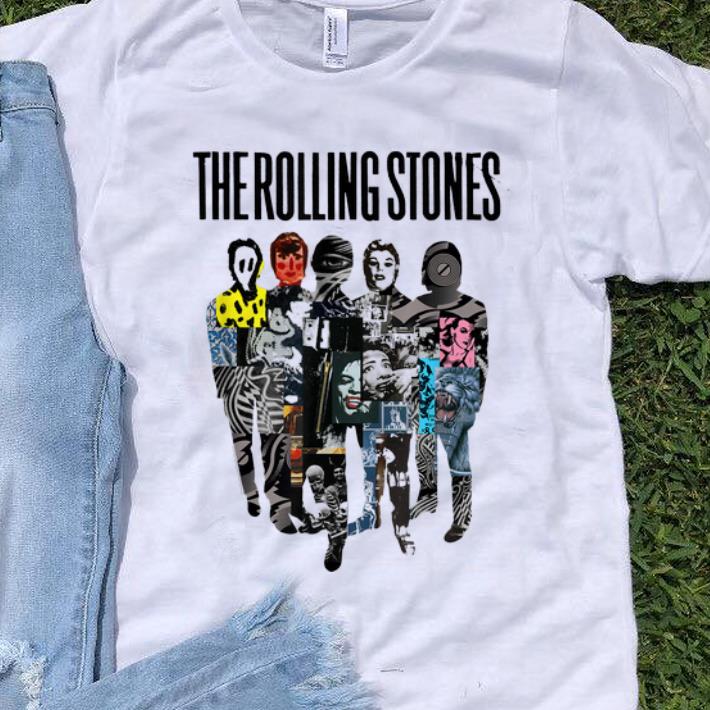 Original Rolling Stones Official Silhouette Collage shirt