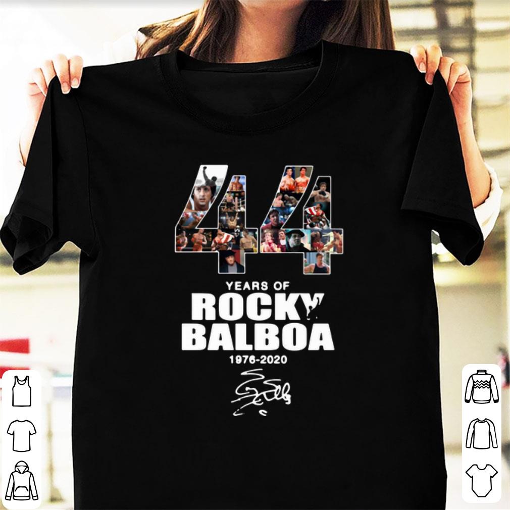 Premium 44 Years Of Rocky Balboa 1976-2020 signature shirt