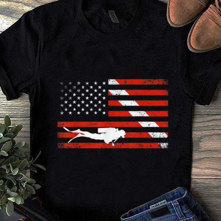 Premium Diver Down American Flag shirt
