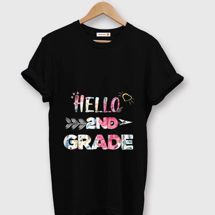 Premium Hello 2nd Grade Back To Shool Floral shirt