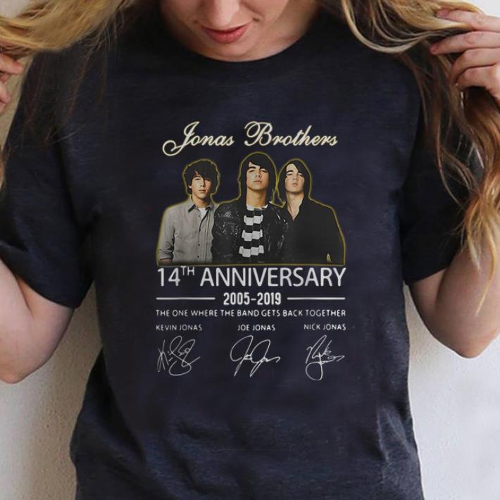 Premium Jonas Brothers 14th Anniversary Signature shirt