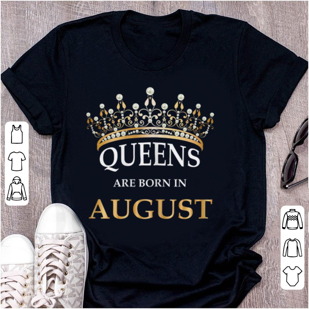 Premium Queens Are Born In August Crown shirt