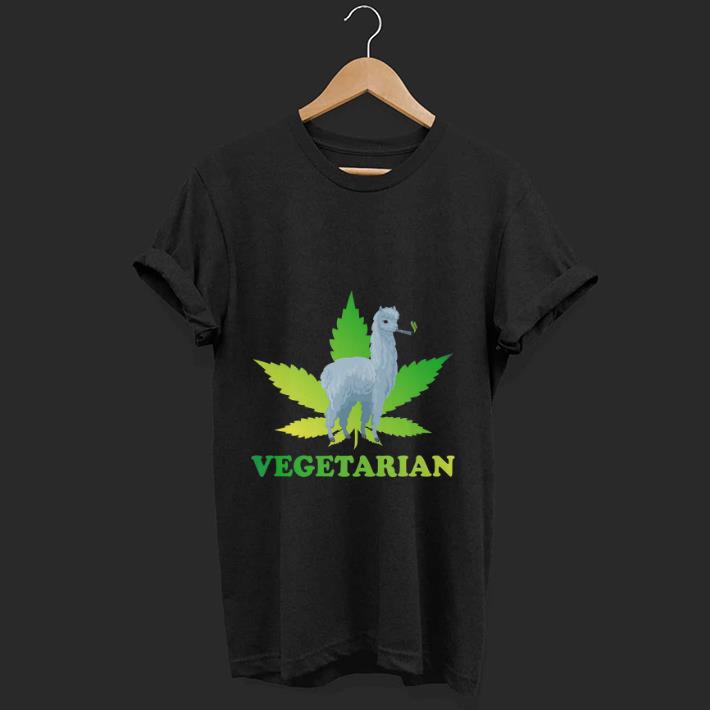 Premium Vegetarian Weed Alpaca Pot Smoker Marijuana Cannabis shirt