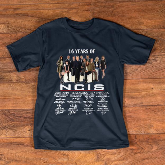 Pretty 16 Years Of NCIS 2003-2019 Signatures shirt