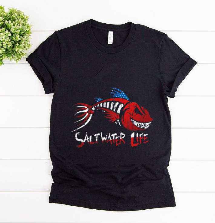 Pretty Saltwater Life fishbone American shirt