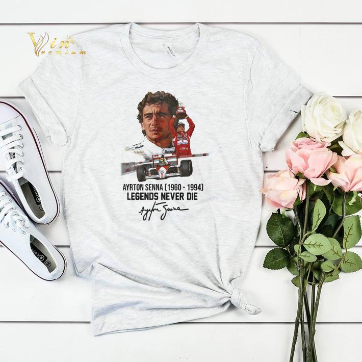 Signature Ayrton Senna 1960-1994 legends never die shirt