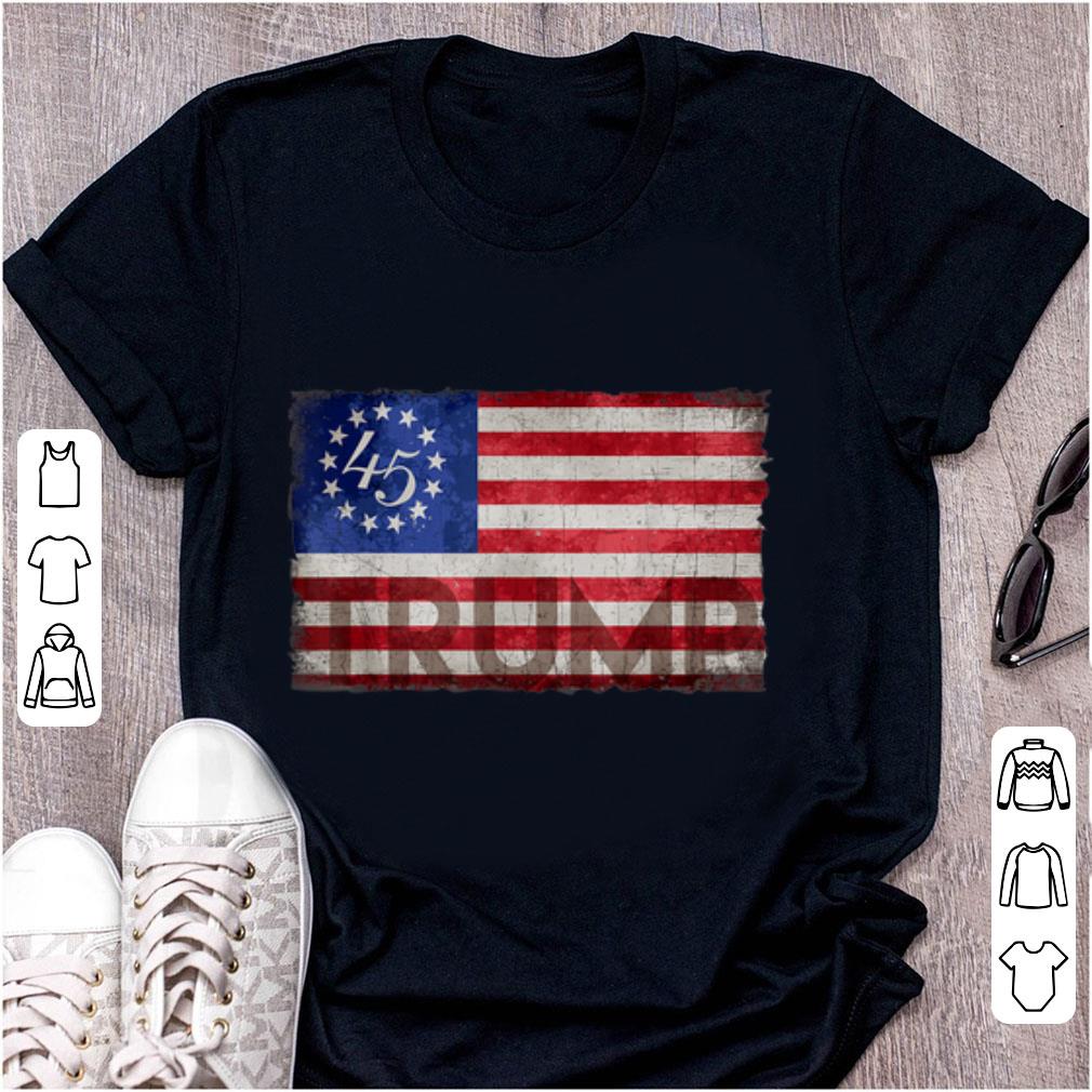 Top Betsy Ross Flag Donald Trump 2020 shirt