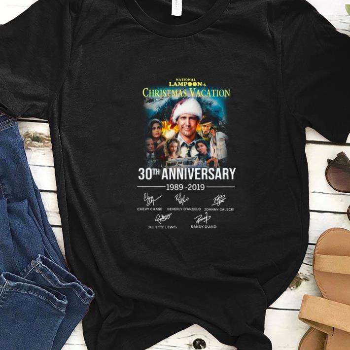 Top Christmas Vacation 30th Anniversary 1989 2019 Signature shirt