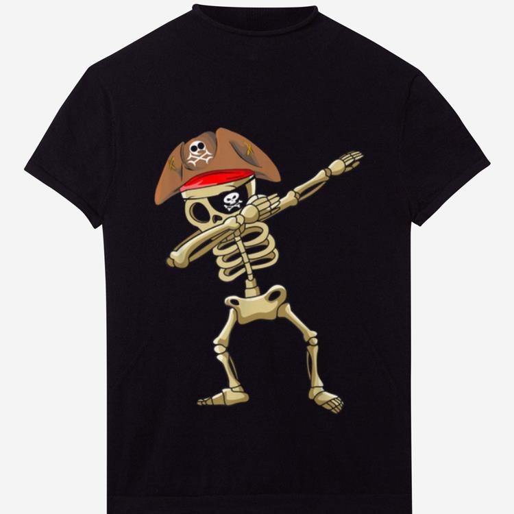 Top Dabbing Skeleton Pirate Halloween Costume Gift Idea shirt