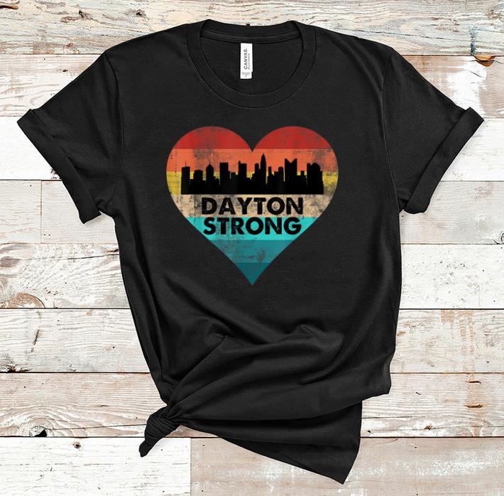 Top Dayton Strong Ohio Heart Vintage shirt