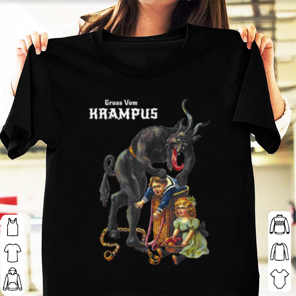 Top Greetings From Gruss Vom Krampus Demon Christmas shirt