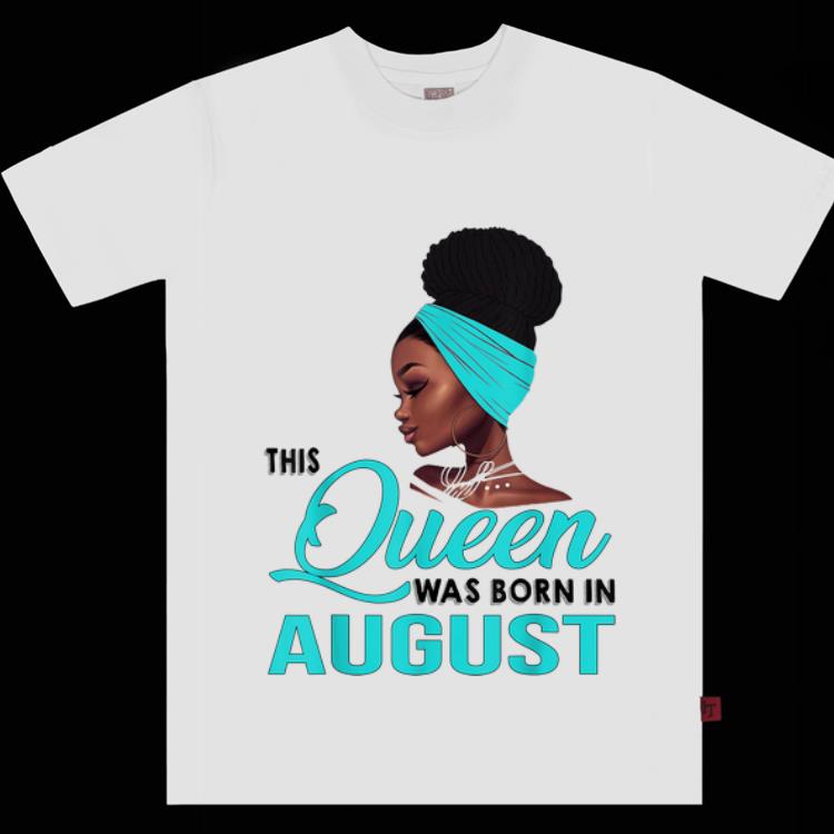 Top Queen Was Born In August Black Women shirt