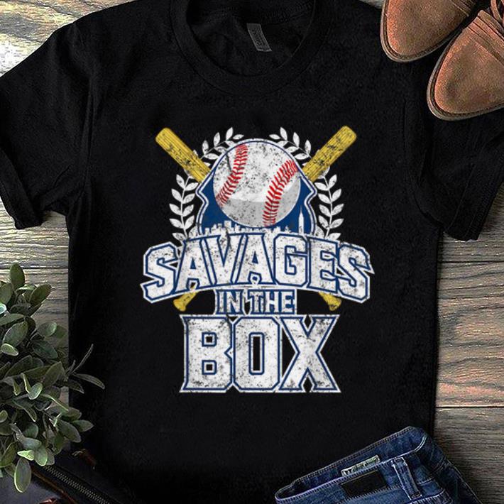 Top Savages In The Box Baseball shirt