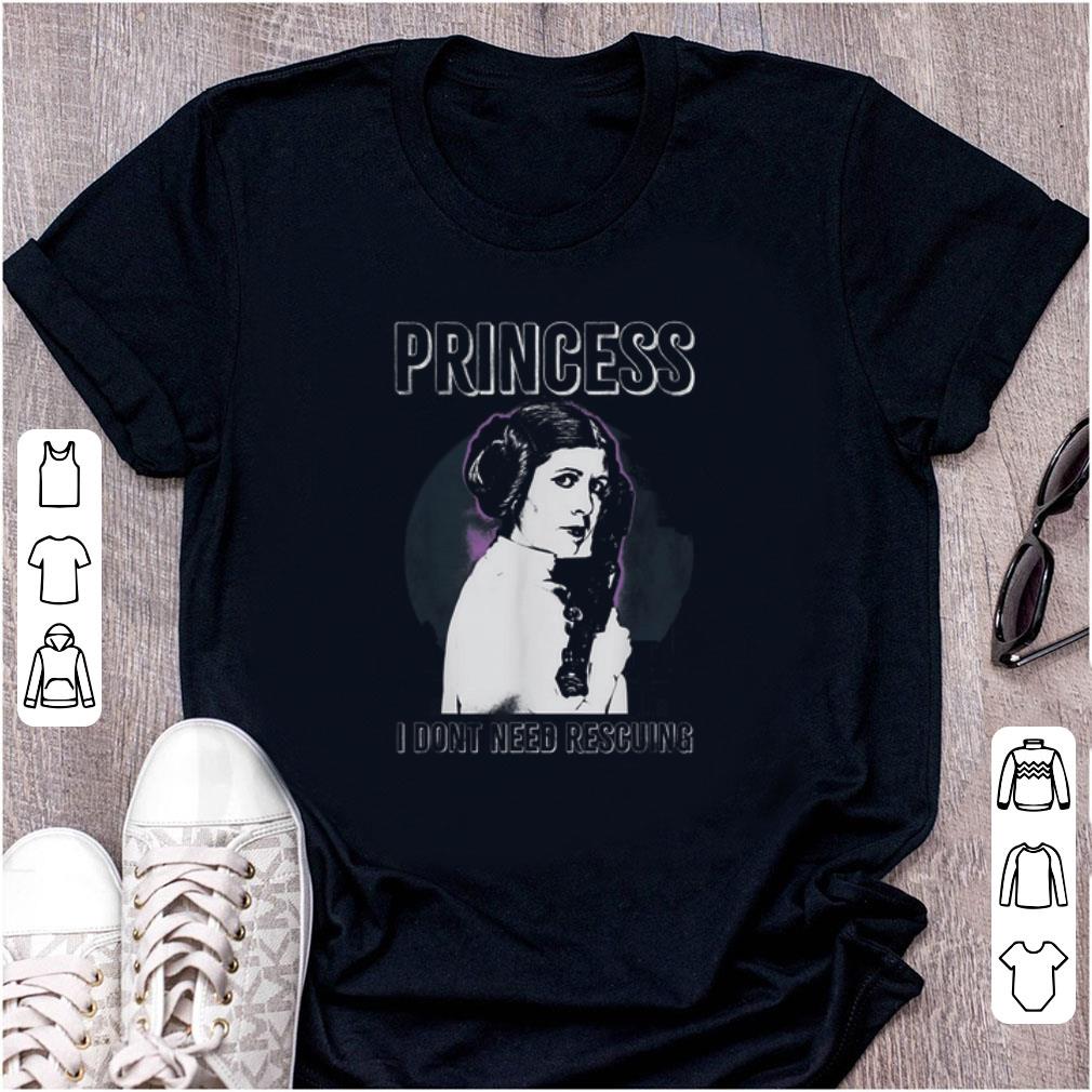 Top Star Wars Princess Leia I Don't Need Rescuing shirt