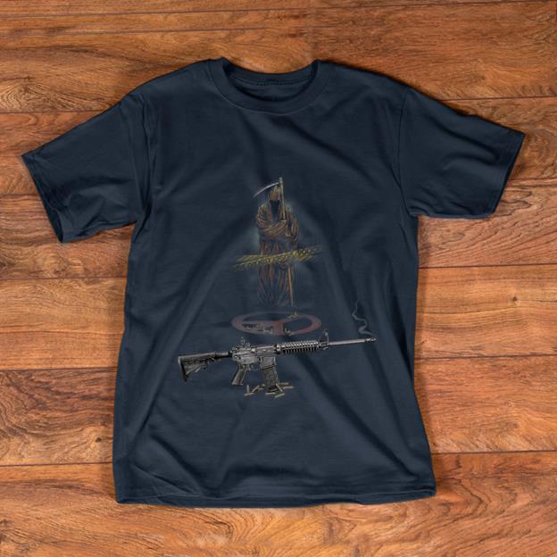 Awesome Never Be Peace Grim Reaper AR-15 shirt