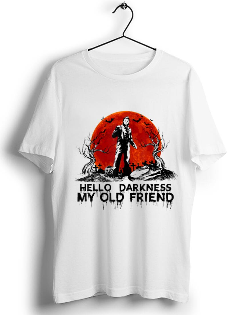 Official Hello Darkness My Old Friend Michael Myers Sunset shirt