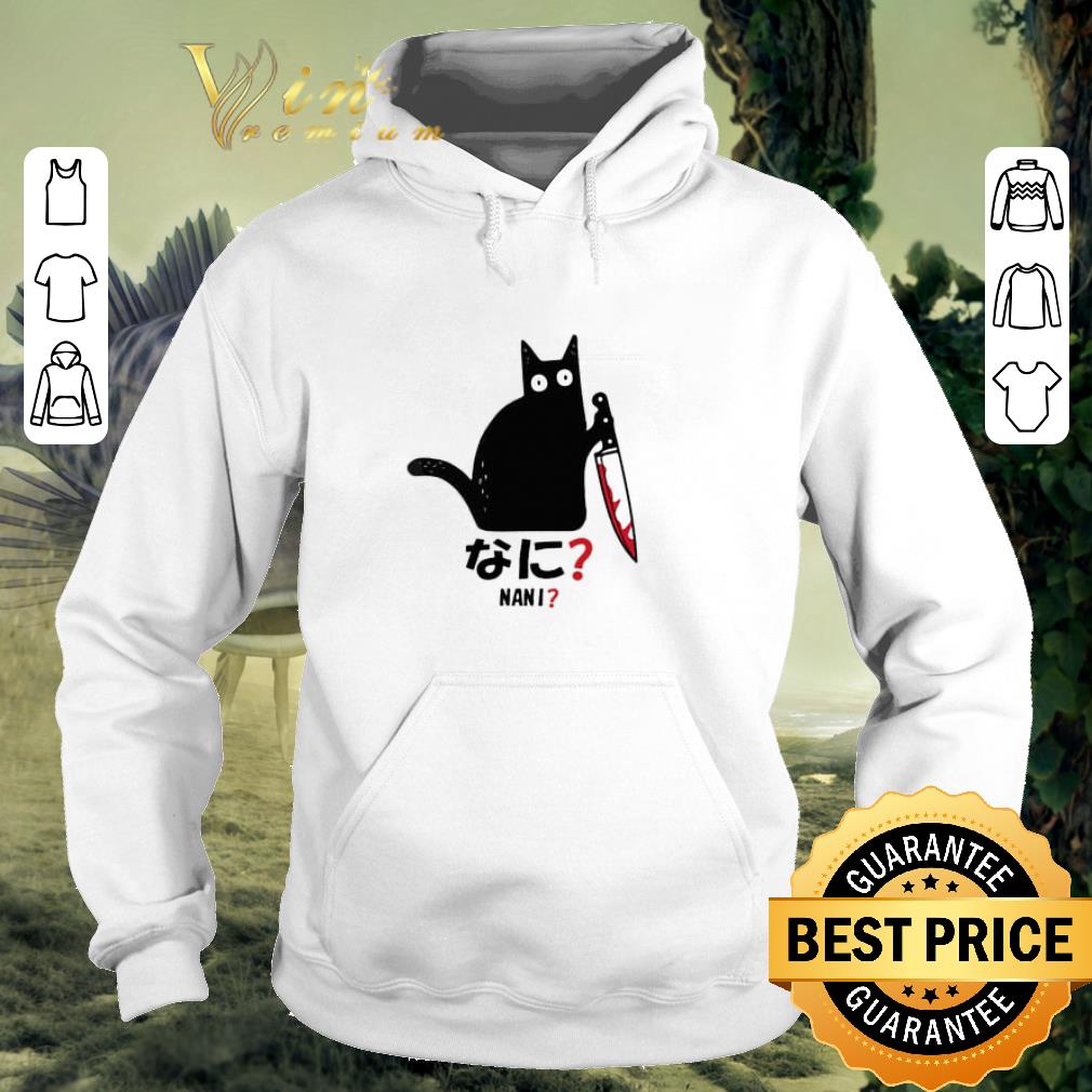 Best Cat nani black cat with knife shirt