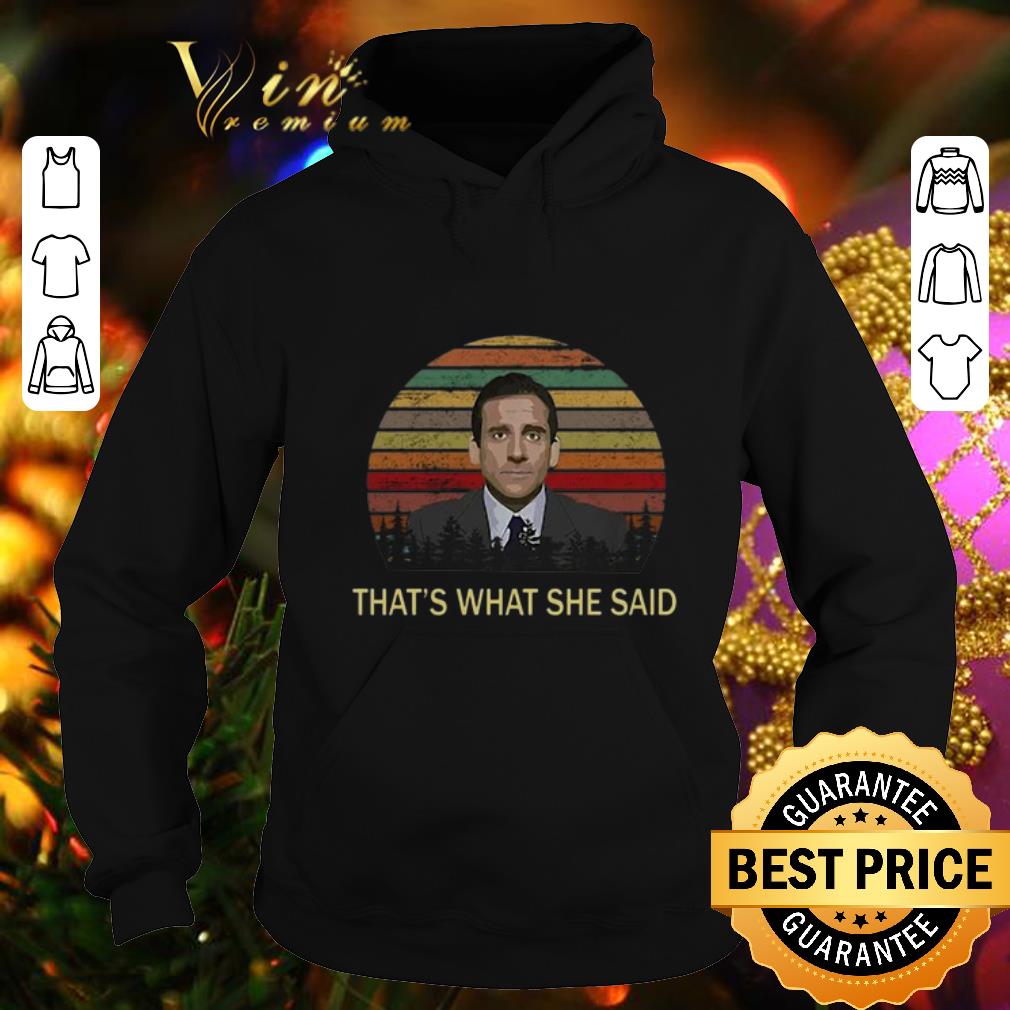 Funny Michael Scott That's What She Said Vintage Sunset shirt