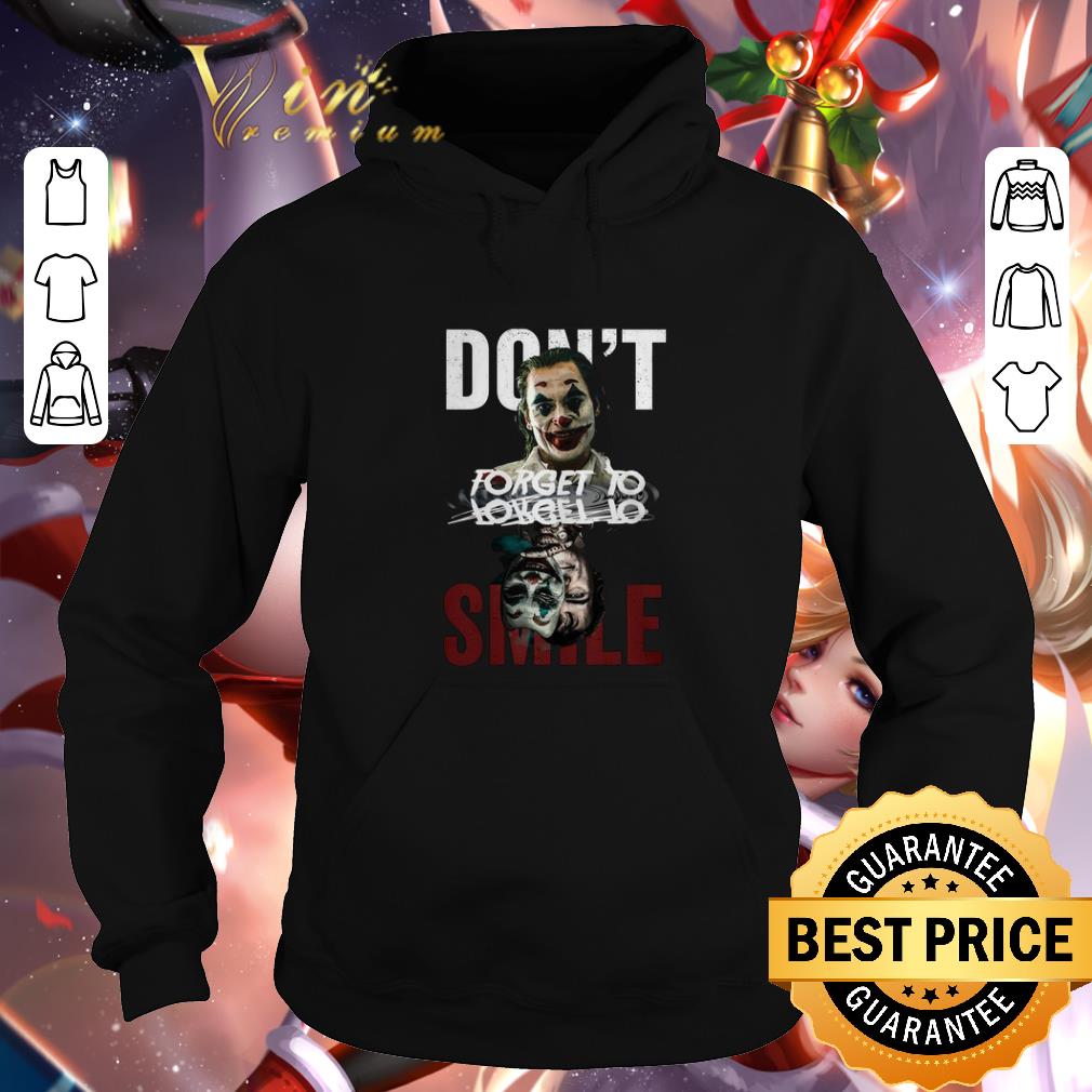 Official Joker don't forget to smile water mirror Joaquin Phoenix shirt 1 Official Joker don't forget to smile water mirror Joaquin Phoenix shirt