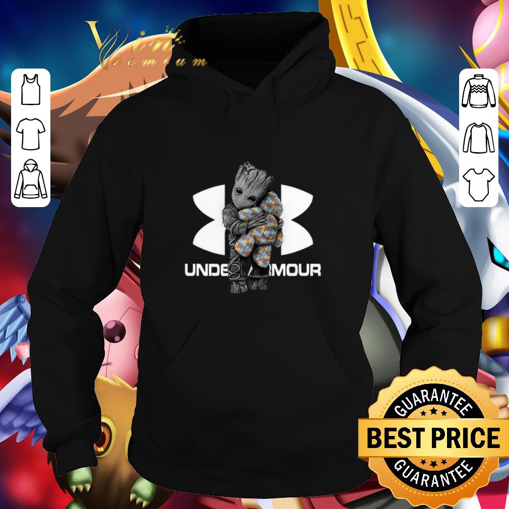Pretty Under Armour Baby Groot Hug Teddy Bear Autism shirt