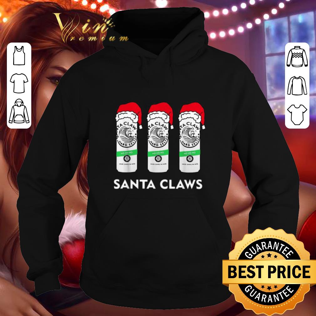 Top Santa Claws White Claw Hard Seltzer Christmas shirt