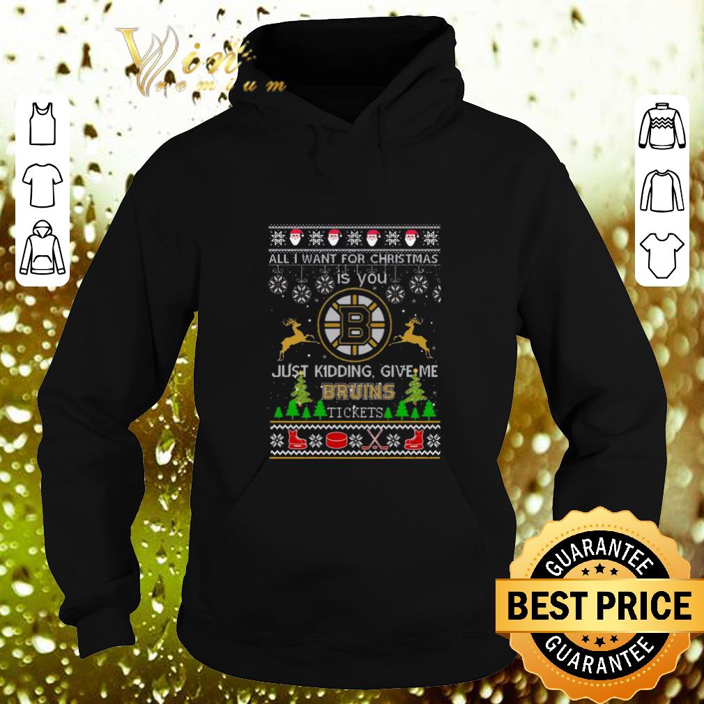 Cheap All i want for Christmas is you give me Boston Bruins tickets shirt