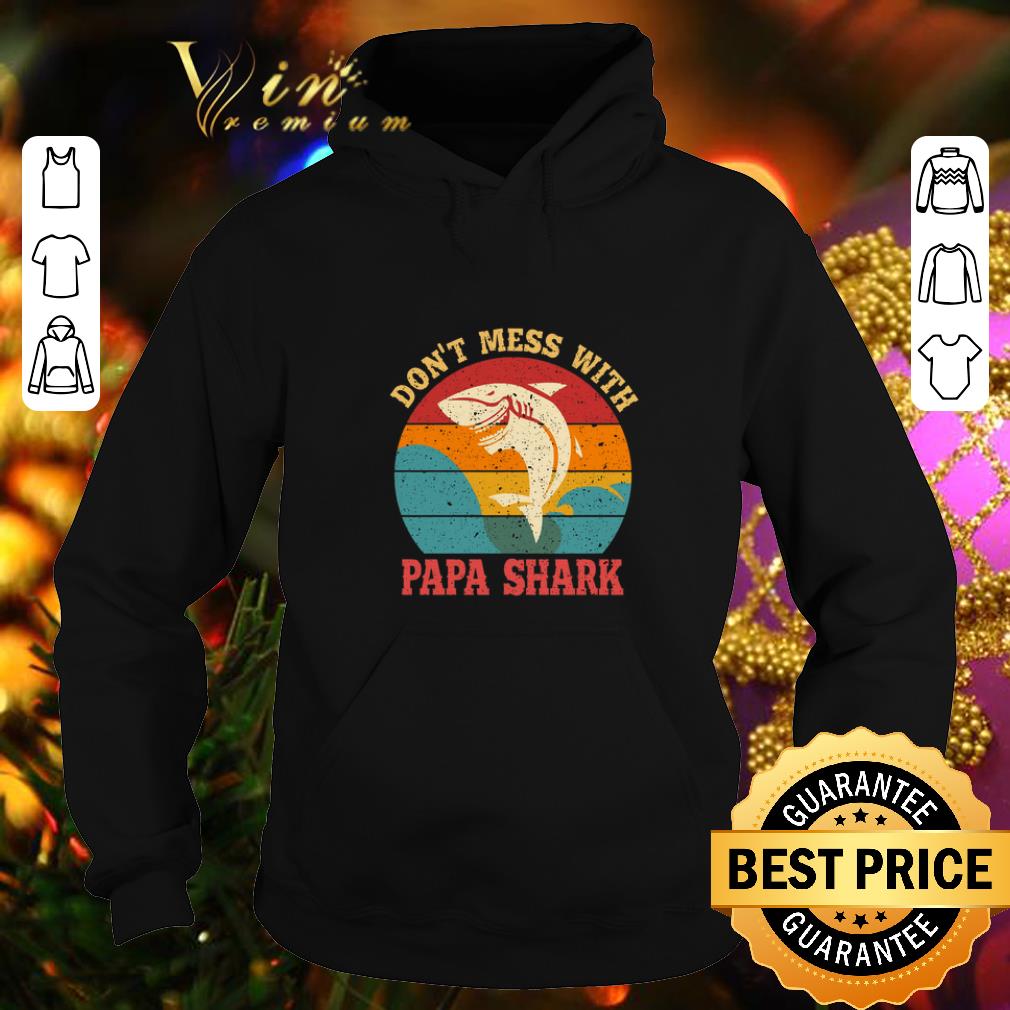Cheap Don’t Mess With Papa Shark Vintage shirt