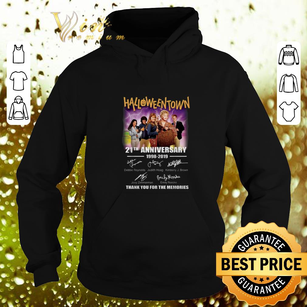 Cheap Halloweentown 21th anniversary 1998-2019 signatures shirt