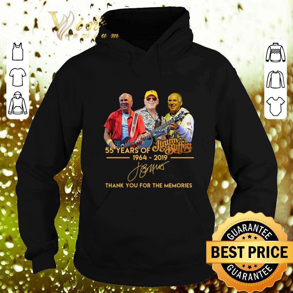 Funny 55 years of Jimmy Buffett 1964-2019 thank you for the memories shirt