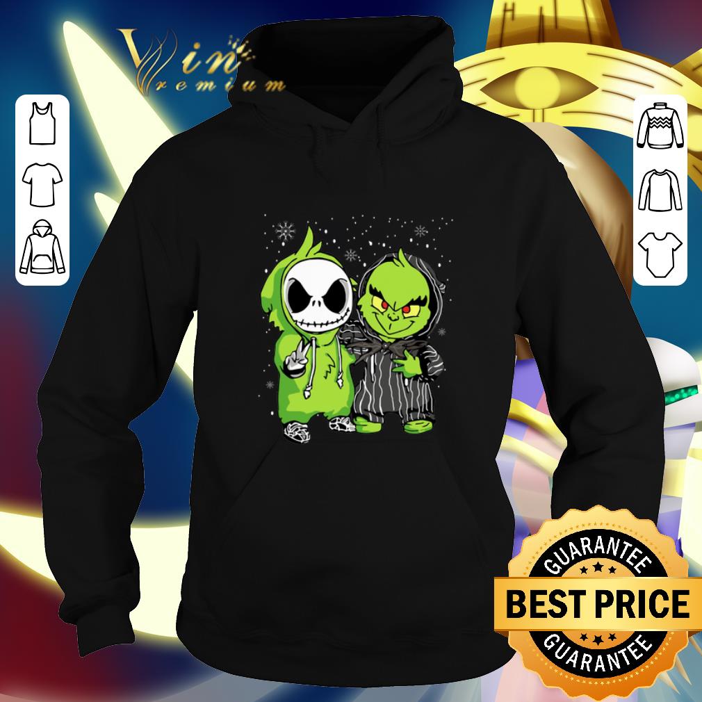 Funny Baby Jack Skellington and Grinch Christmas shirt 1 Funny Baby Jack Skellington and Grinch Christmas shirt
