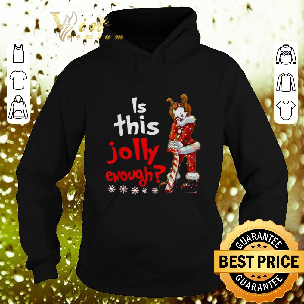 Funny Santa Pennywise is this Jolly enough Christmas shirt