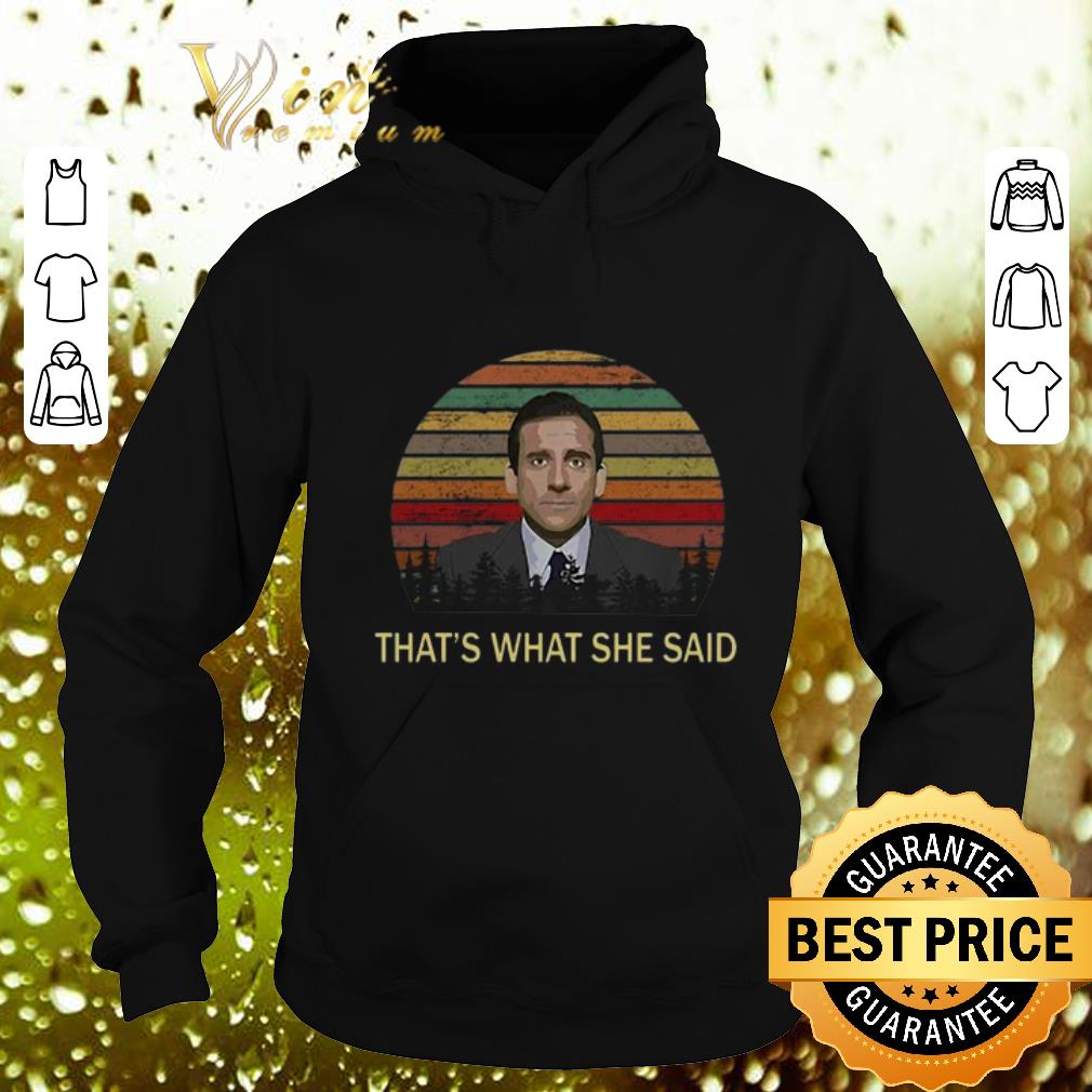 Nice Michael Scott That's What She Said Vintage Sunset shirt