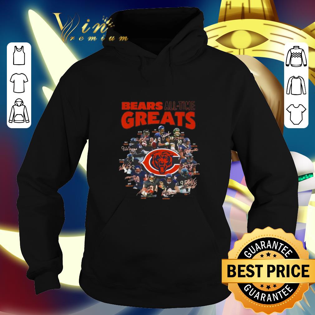 Premium Chicago Bears all time greats team players signatures shirt