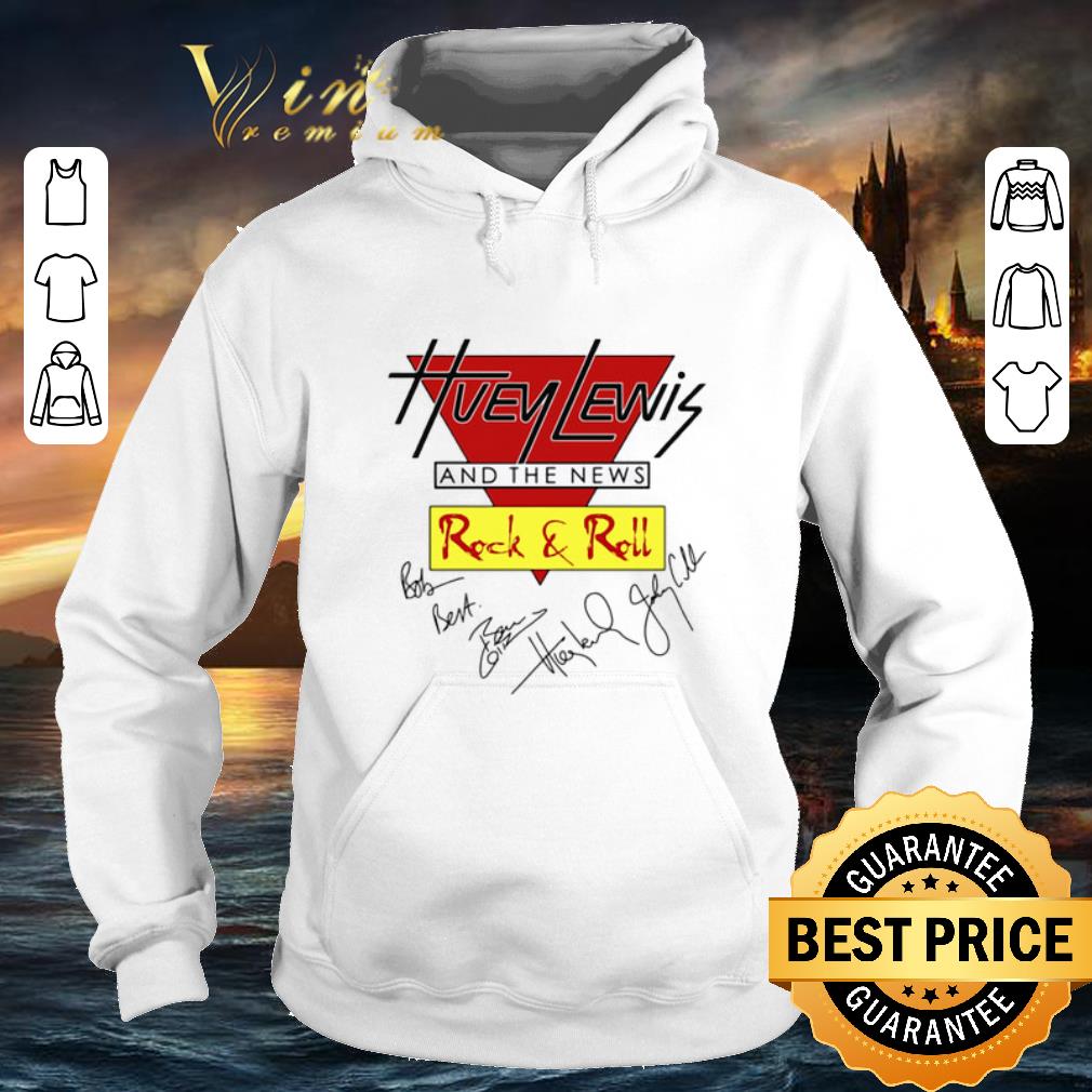 Premium Huey Lewis and the news Rock & Roll signatures shirt