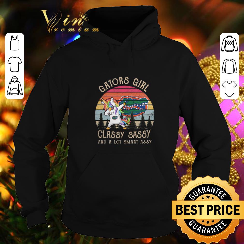 Premium Unicorn Florida Gators girl classy sassy and a lot smart assy shirt