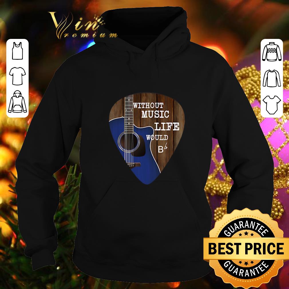 Cheap Without music life would Guitar pick shirt