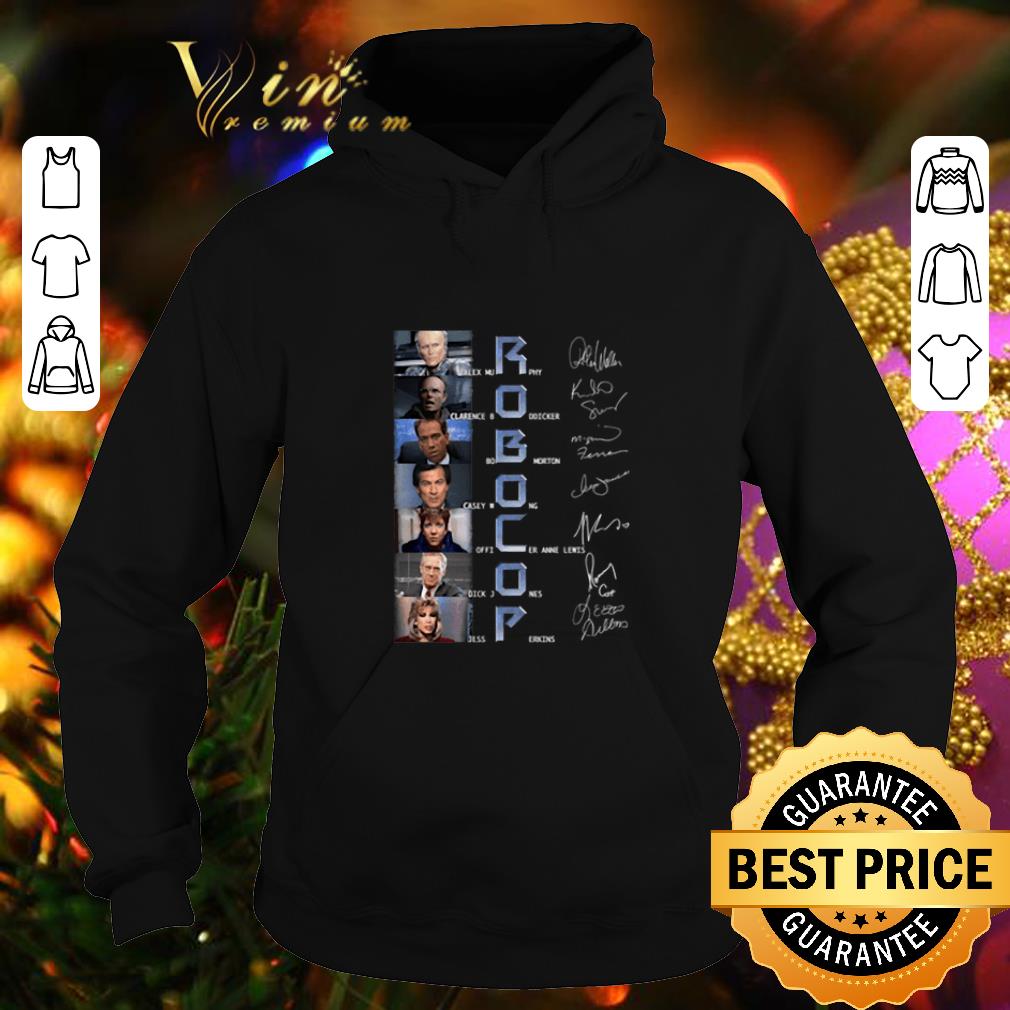 Premium RoboCop characters signatures shirt