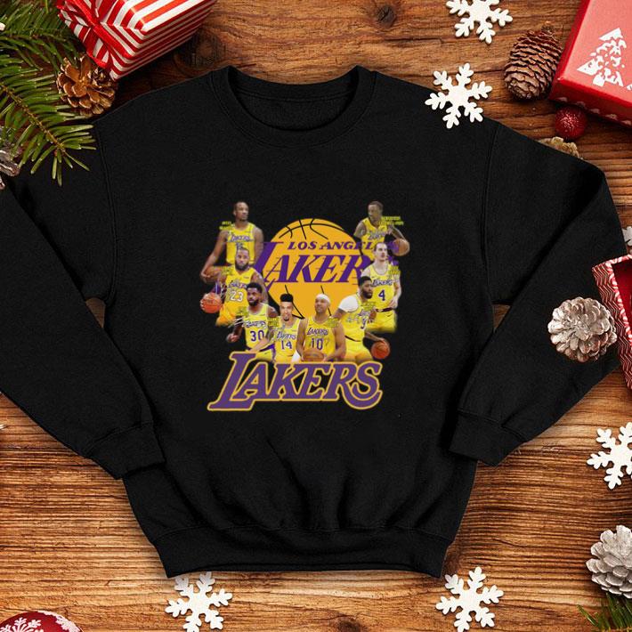 Los Angeles Lakers team players all signature shirt