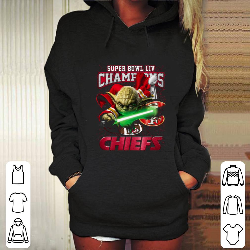 Cheap Master Yoda Super Bowl LIV Champions Kansas City Chiefs 49ers shirt