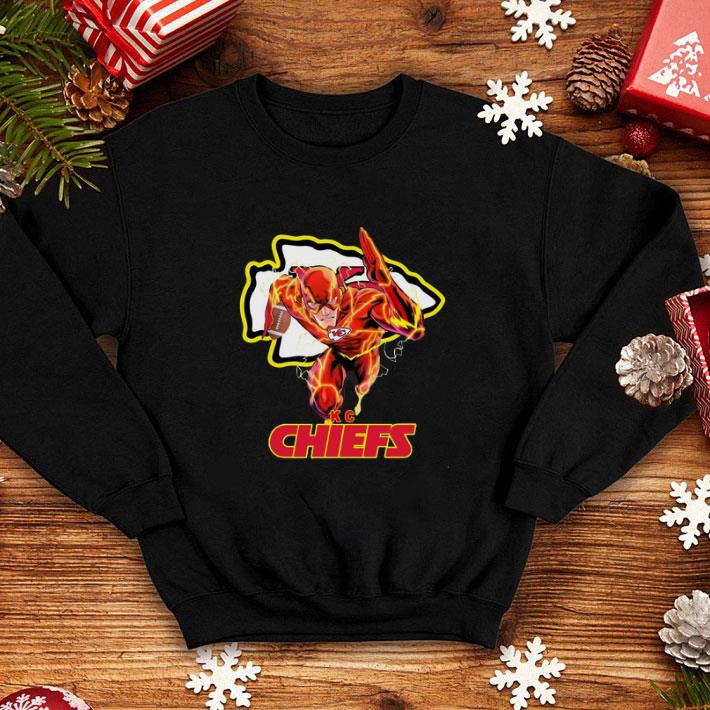 Cheap The Flash DC mashup Kansas City Chiefs Logo shirt 1 Cheap The Flash DC mashup Kansas City Chiefs Logo shirt
