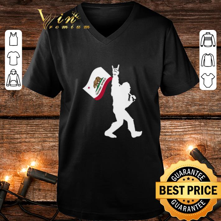 Premium Bigfoot Rock and Roll California Republic shirt