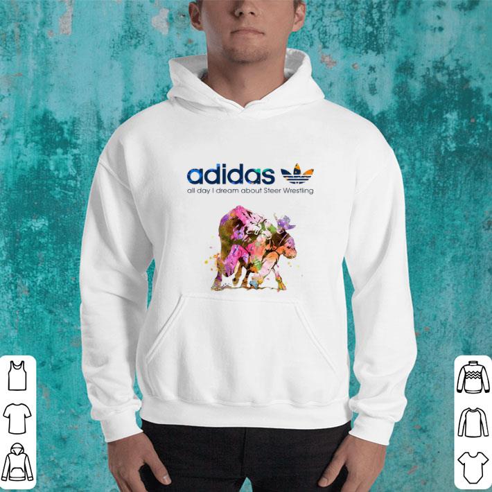 Cheap Logo adidas all day i dream about Steer Wrestling shirt