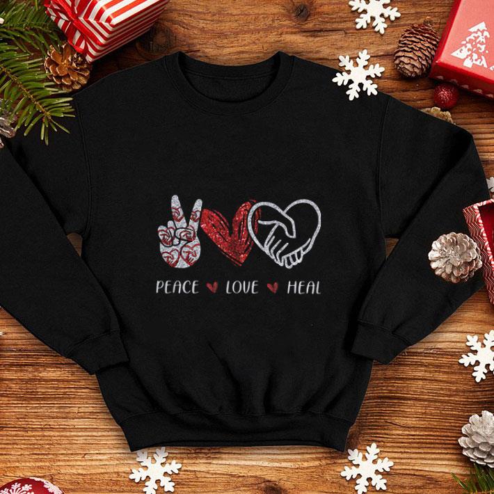 Premium Peace Love Heal Heart Diamond shirt 1 Premium Peace Love Heal Heart Diamond shirt